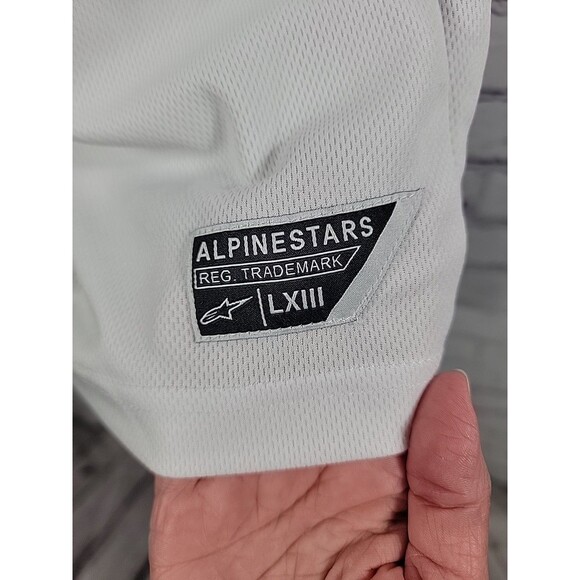 Mens Alpinestars Size Medium Jersey Style Tank Top Black, Red, White - Picture 2 of 6